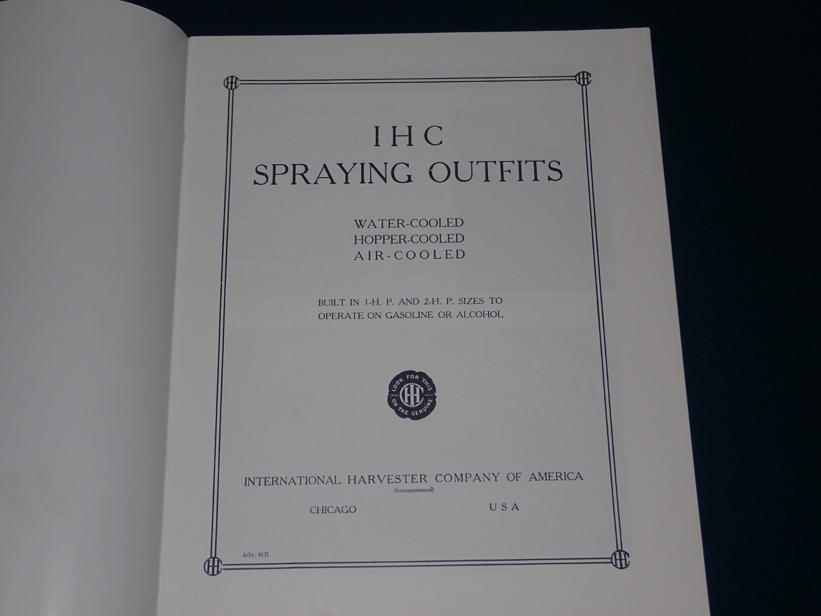 International Harvester Company IHC Spraying Outfits 1920s Catalog