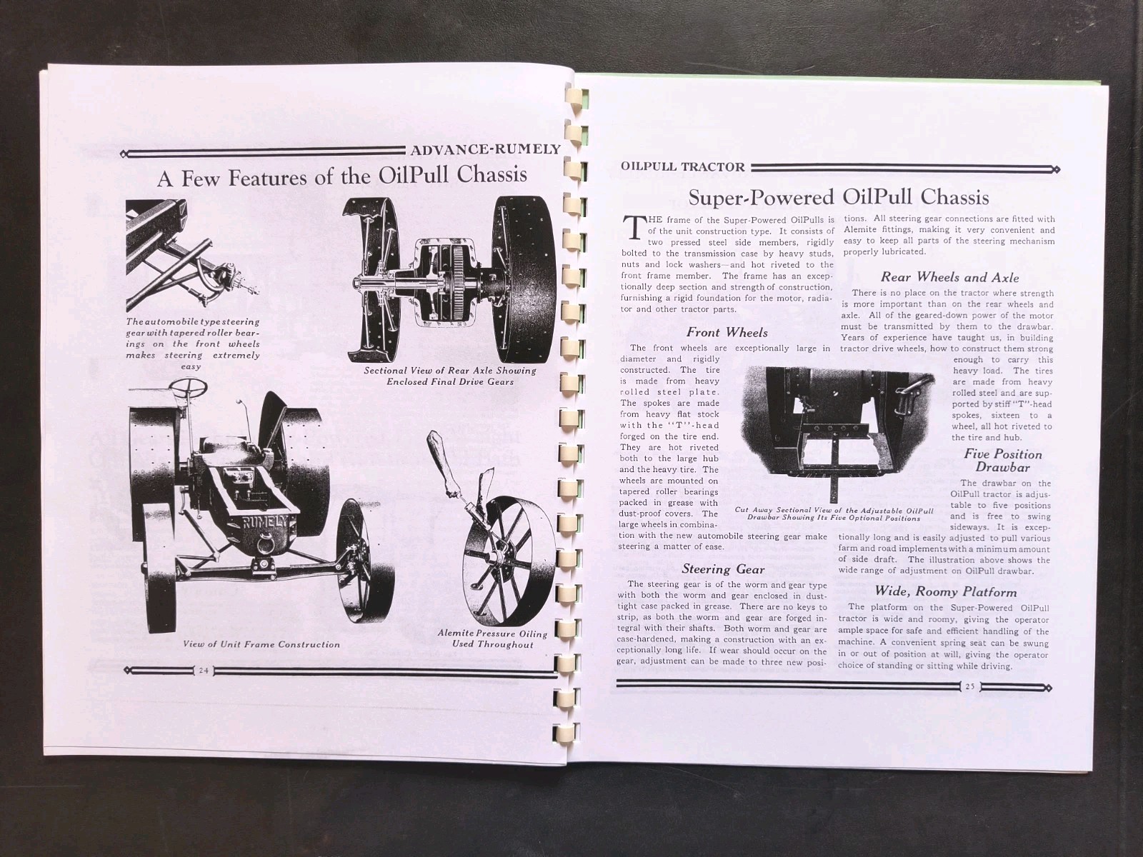 Rumley Oil Pull Tractor Dealer Brochure Owners Manual Print Advertising Reprint
