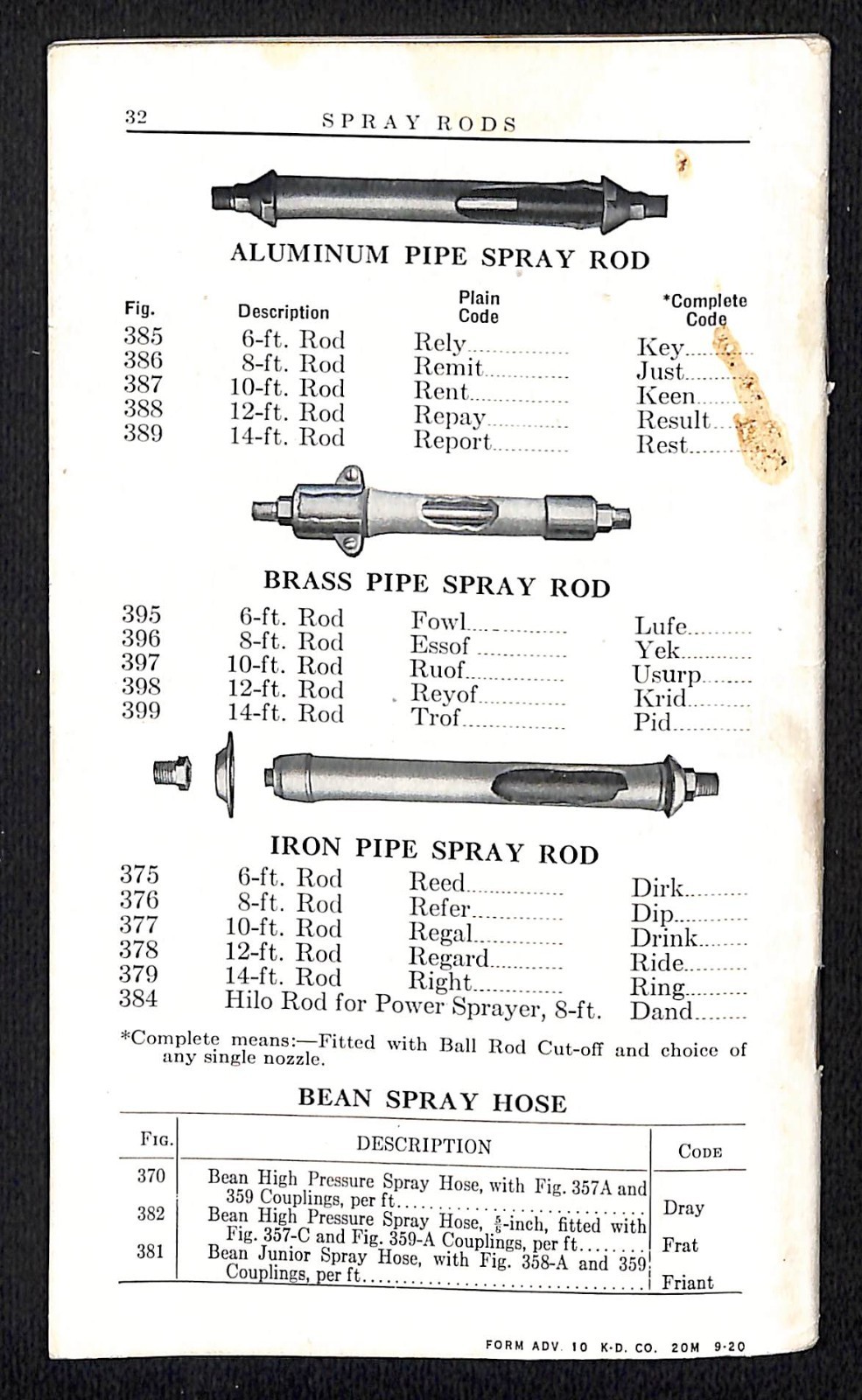Bean Spray Pump Co Lansing, MI Hand and Power Sprayers Catalog No. 34 32pp (#2)