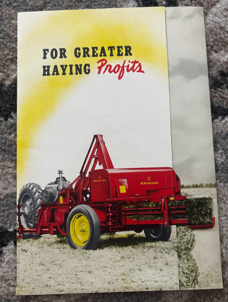New Holland For Greater Haying Profits Brochure DCPA26