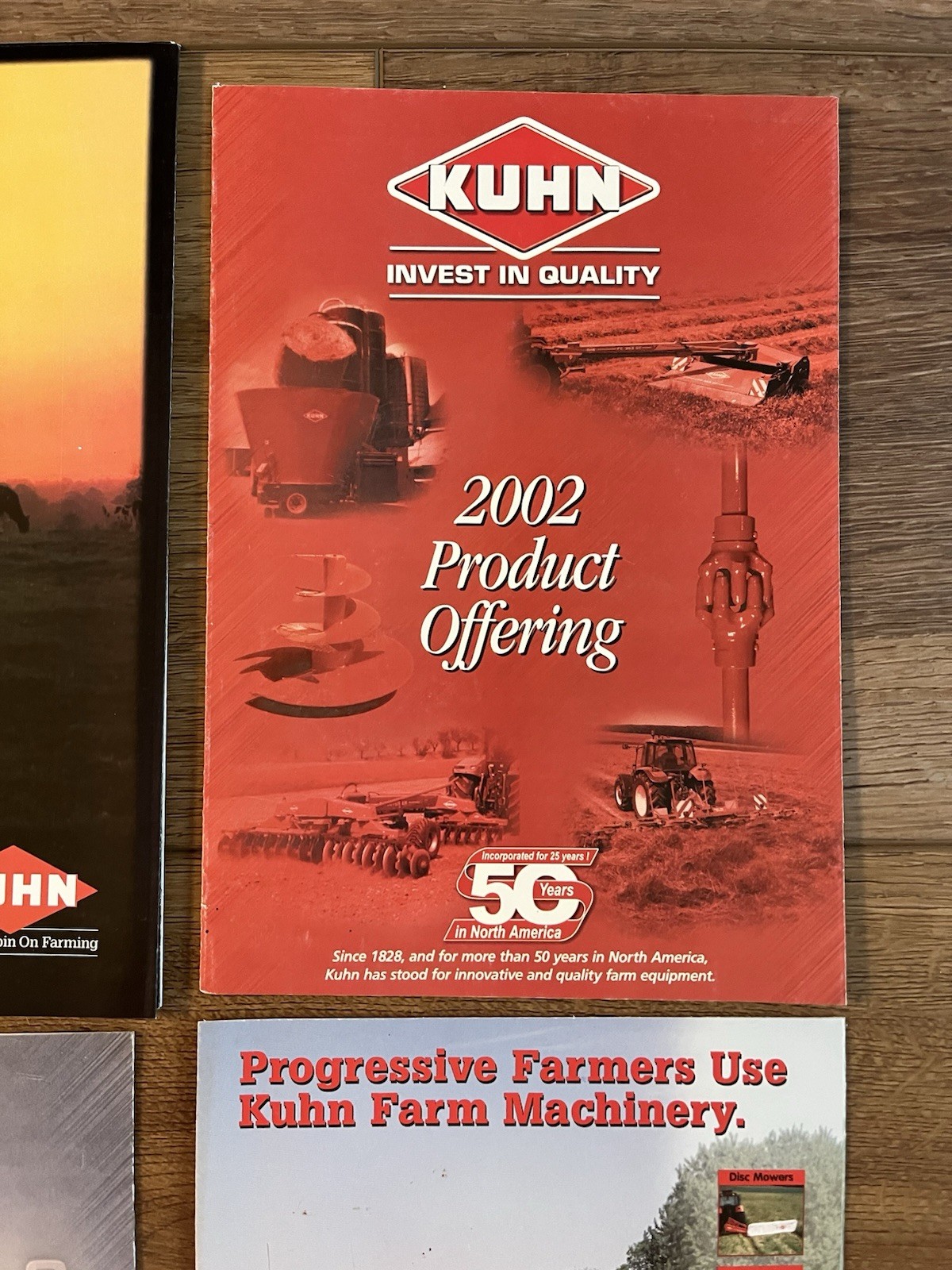 2002-2003 KUHN Farming Retail Price List USA And Farming Brochures