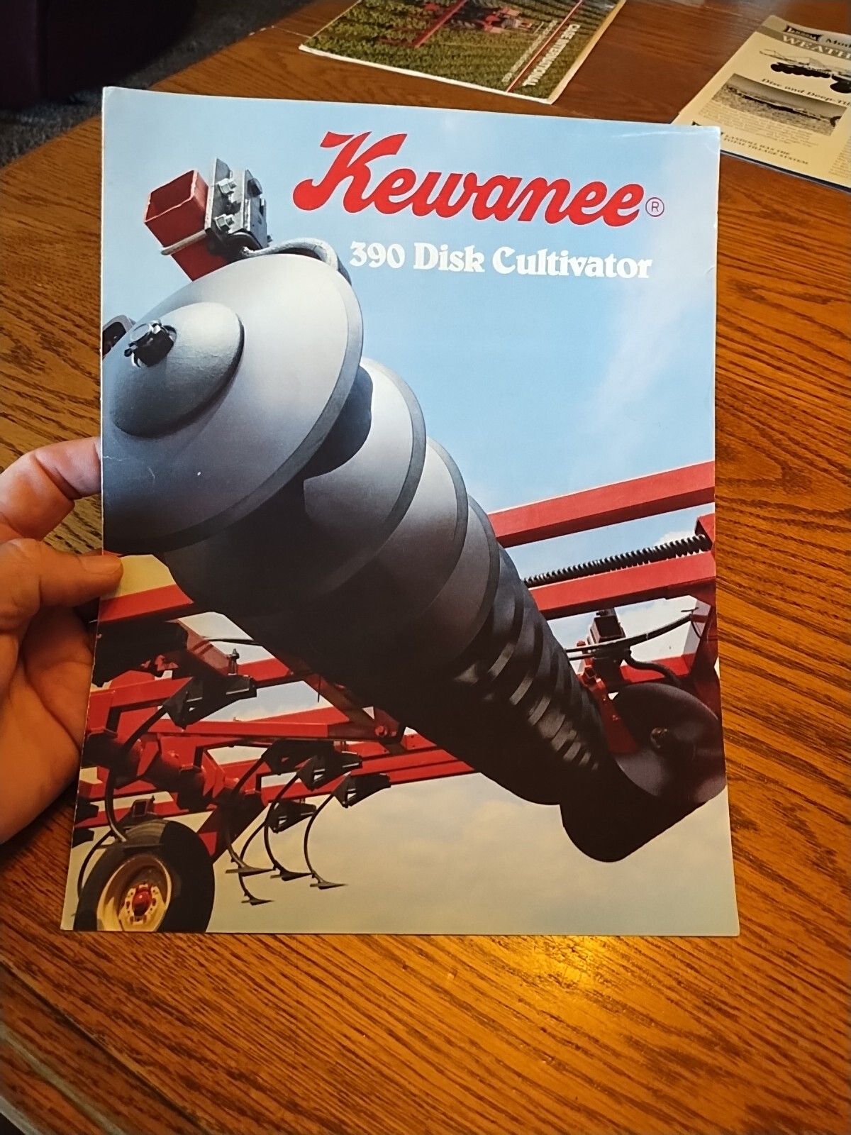 Vtg Kewanee 390 Disk Cultivator Sales Brochure Ag Ad Illinois Allied Products