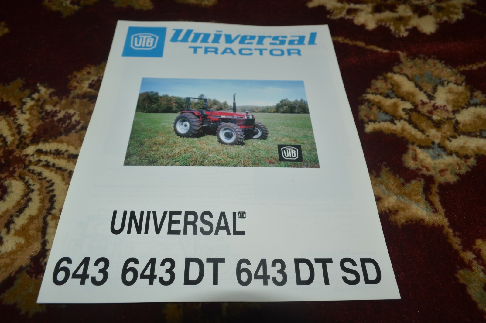 Universal 6443 643 DT 643 DT SD Tractor Brochure FCCA
