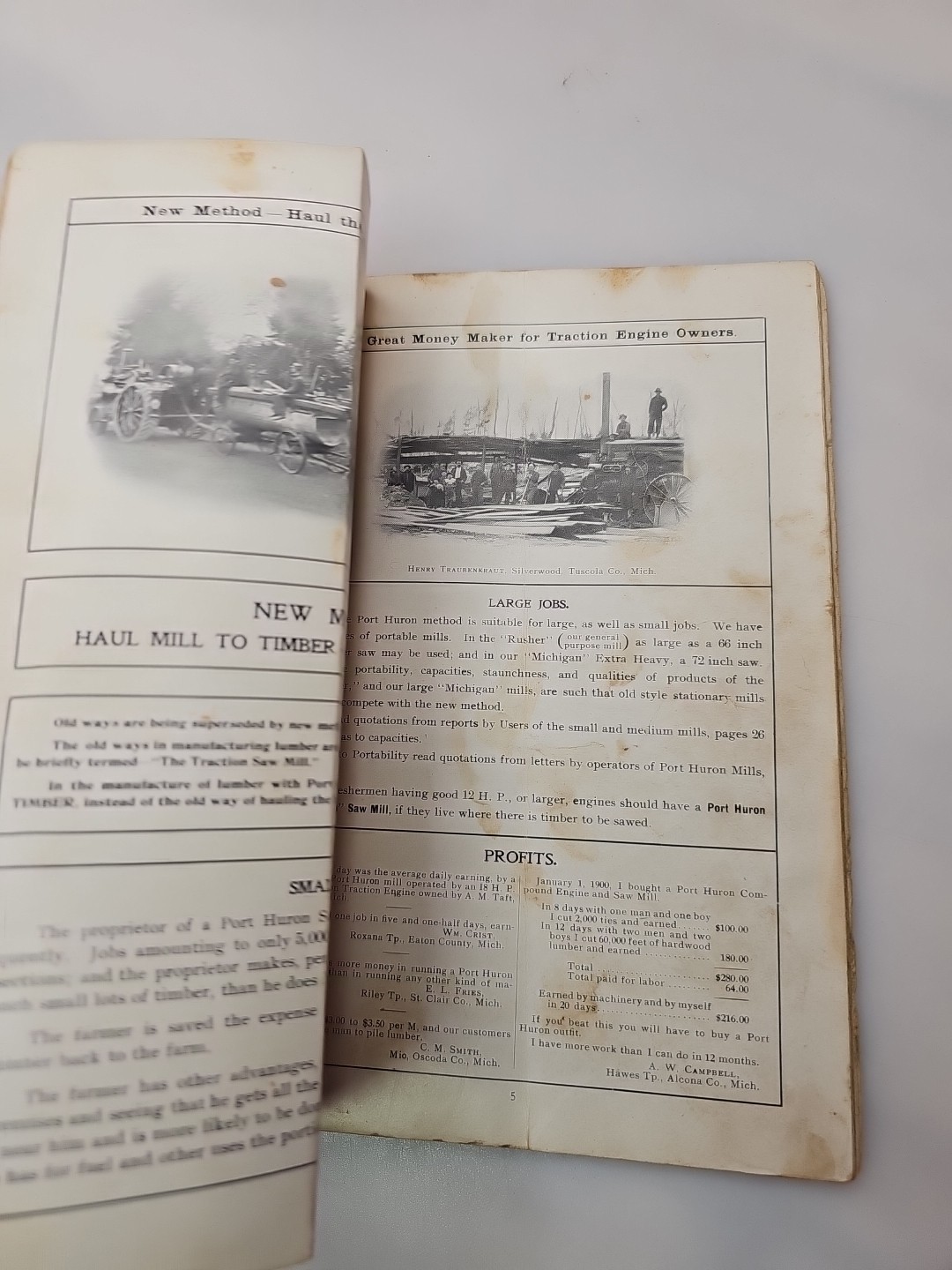 Port Huron Sawing Machinery Saws Supplies 1901-02 RARE Michigan