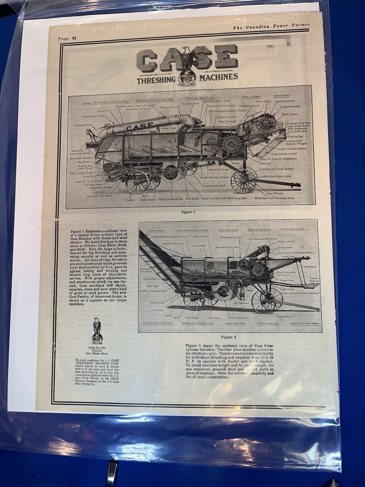 ANOTHER LOT OF 15 VINTAGE ORIGINAL FARM MACHINERY ADS-1901 TO 1930