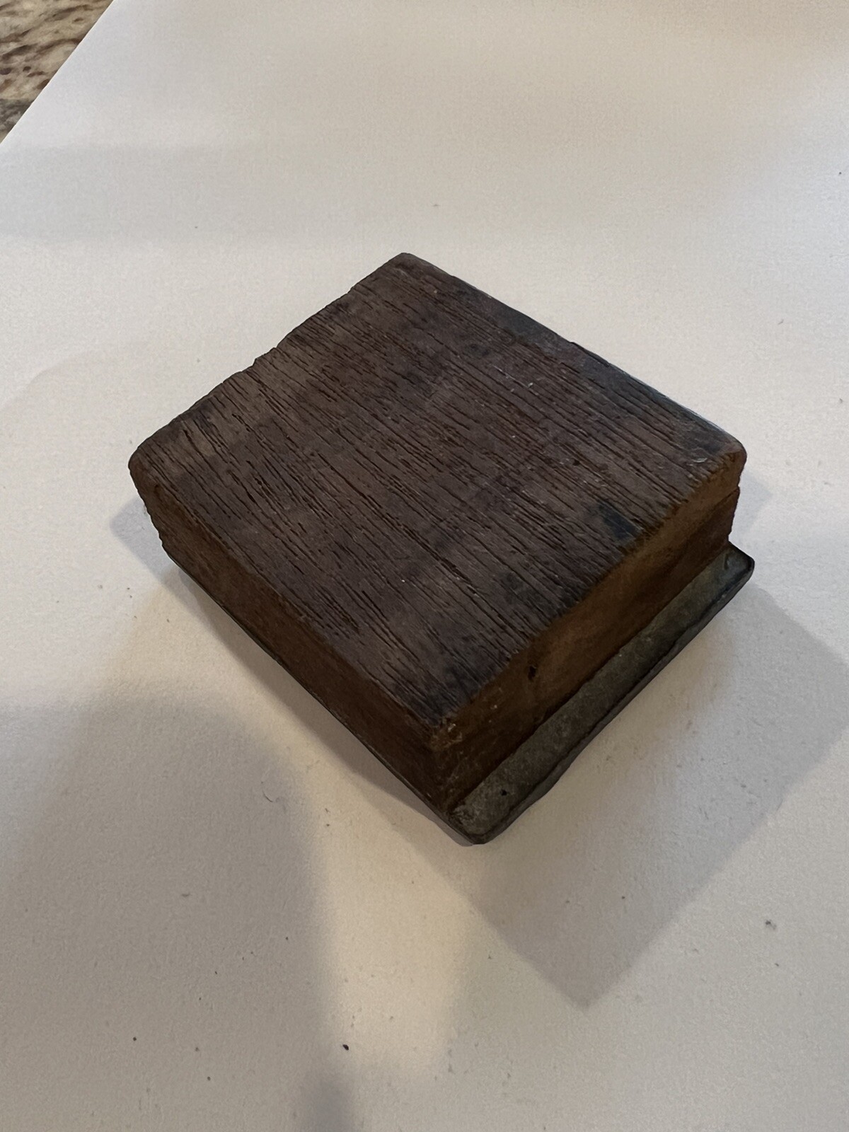 Antique Bateman Iron Age Print Block Split Pole Riding Cultivator