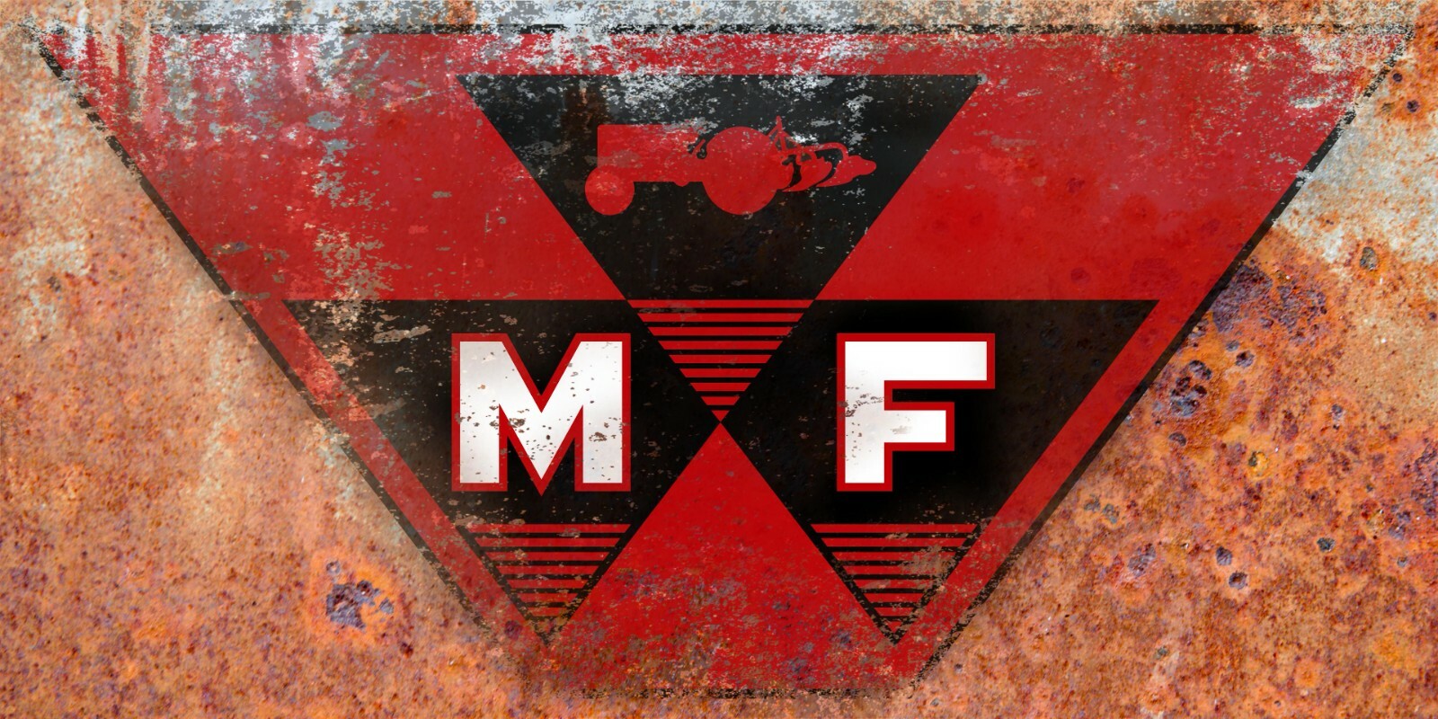 Massey Ferguson, Tractor, Rustic, Vintage, Classic, Garage Man Cave, Banner 1
