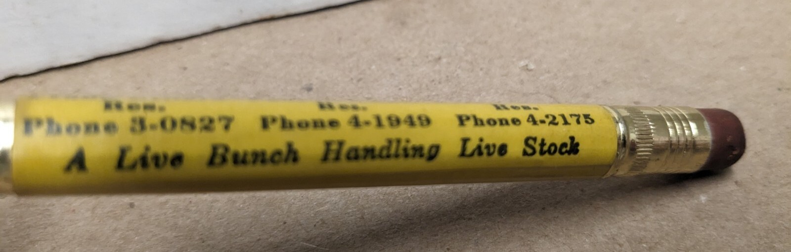 Vintage Colt-Wall & Bethel Commission Co. St. Joseph Missouri Mo Bullet Pencil