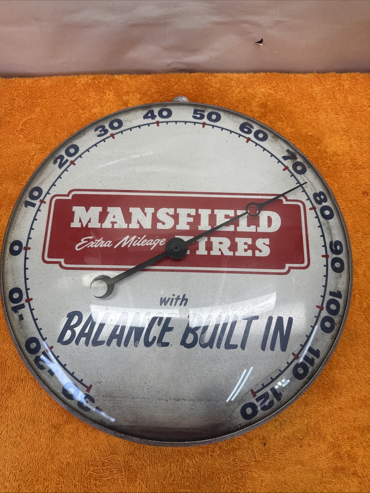 J- Vintage Mansfield Extra Mileage Tires With Balance Built In Round Thermostat