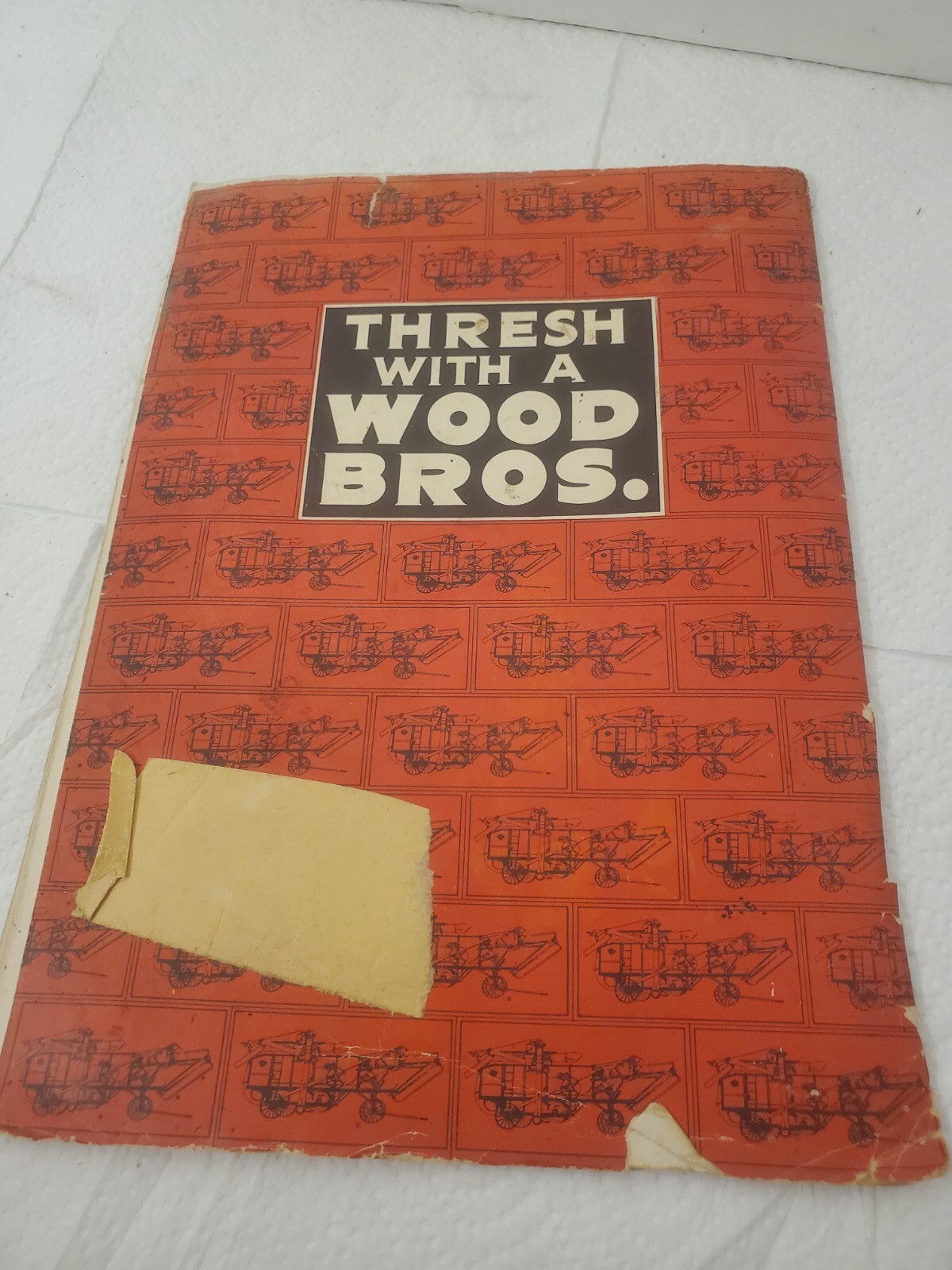 Sales brochure wood Brothers thresher company des moines iowa grain thrashing