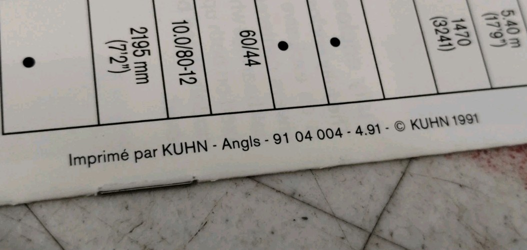 1991 Kuhn GA Gyrorakes Dealer&rsquo;s Brochure 91.04.004.4.91
