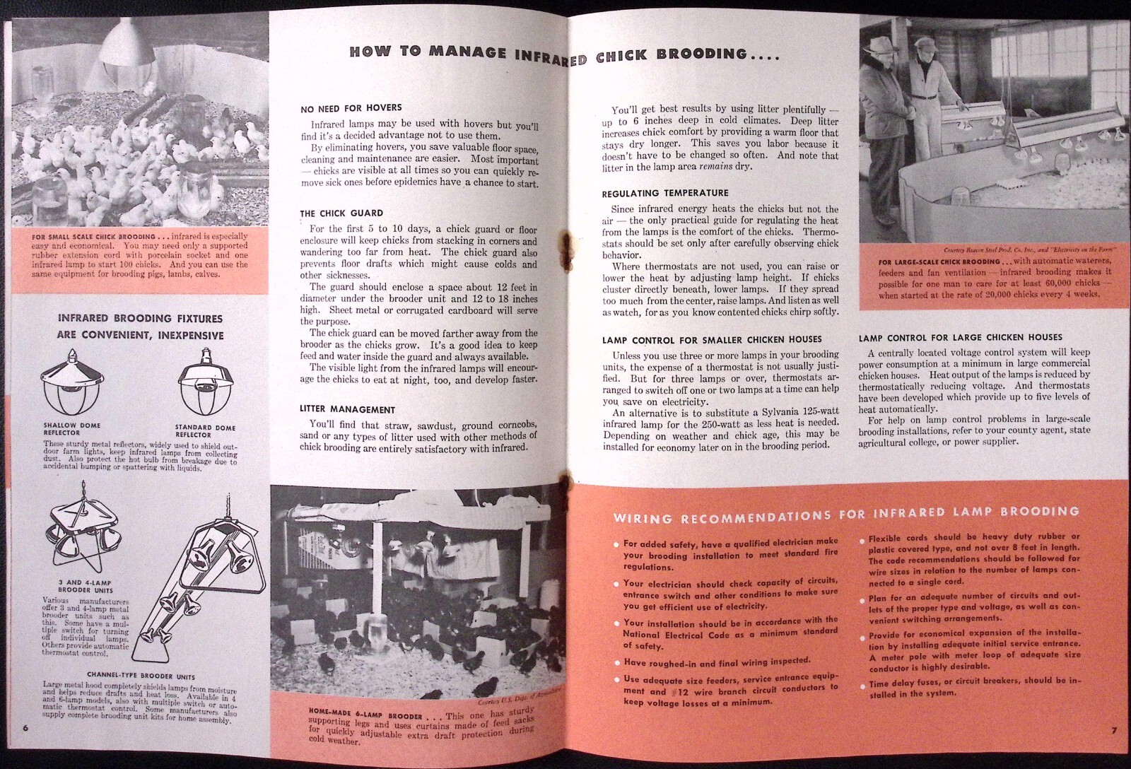 1960s Sylvania Lampa Infrared Heat on Your Farm for Brooding Brochure