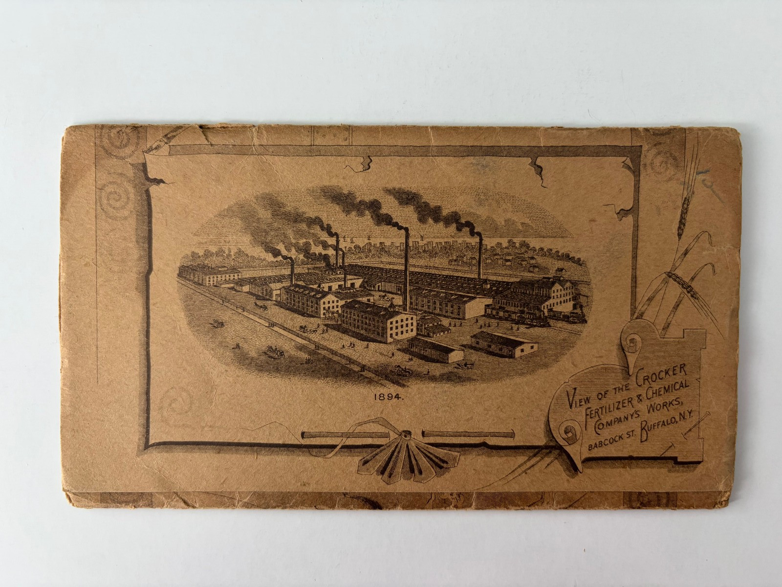 1894 Crocker Fertilizer Co Advertising Diary Buffalo New York ATQ Farming
