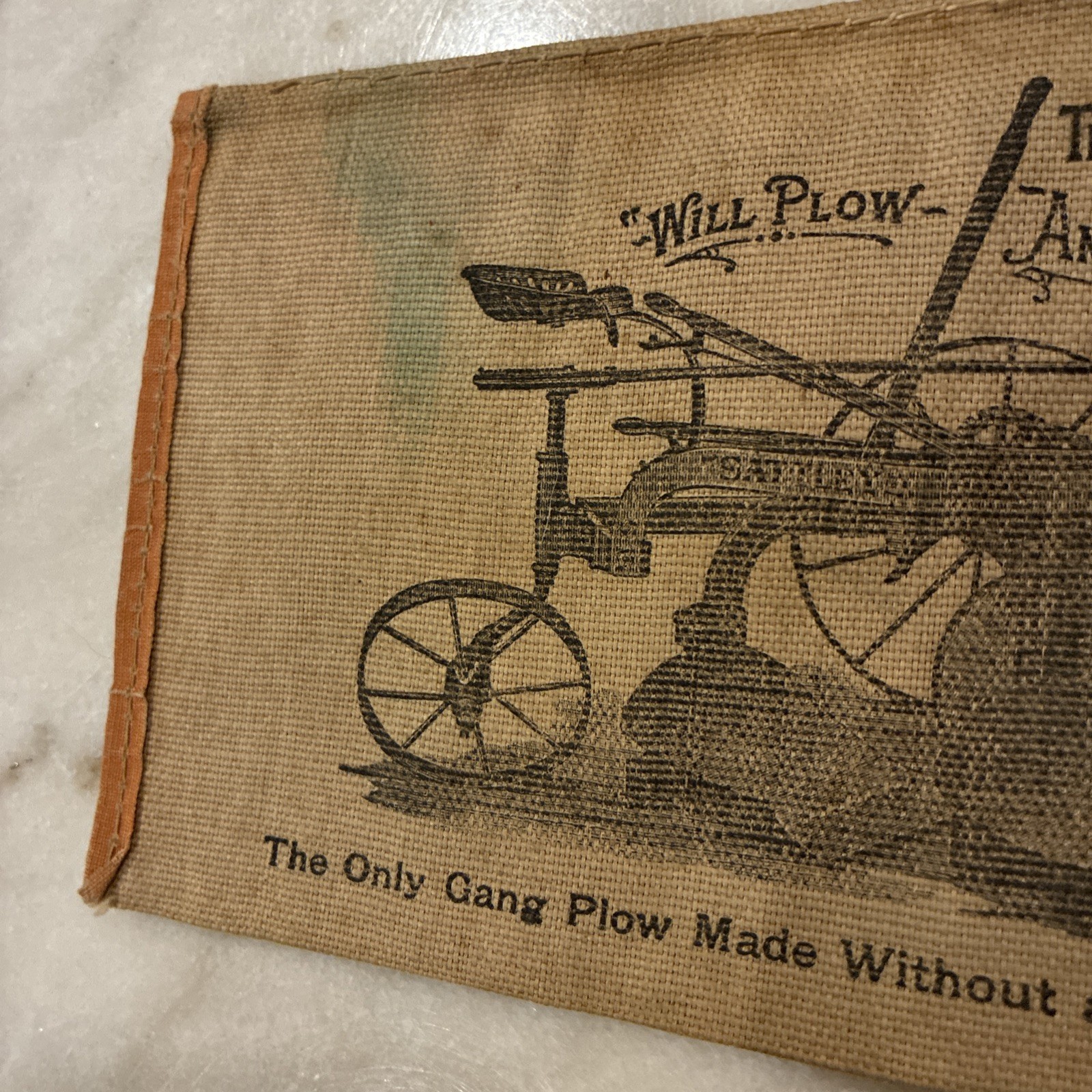 Antique Vintage SATTLEY MANUFACTURING ADVERTISING POUCH WITH 1898 CALENDAR