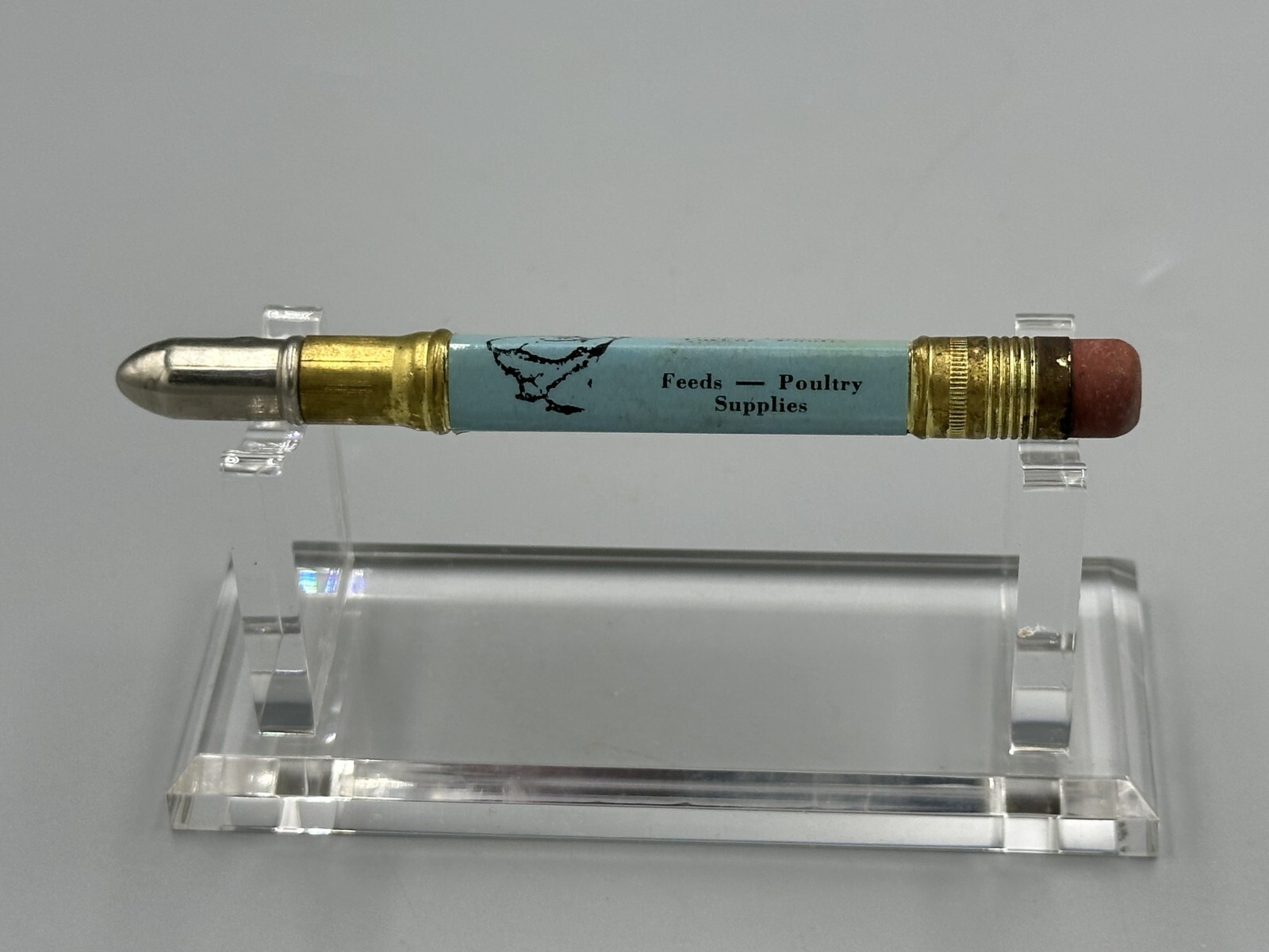 Vintage BABY CHICKS Advertising BULLET PENCIL Minnesota TYLER & STARBUCK