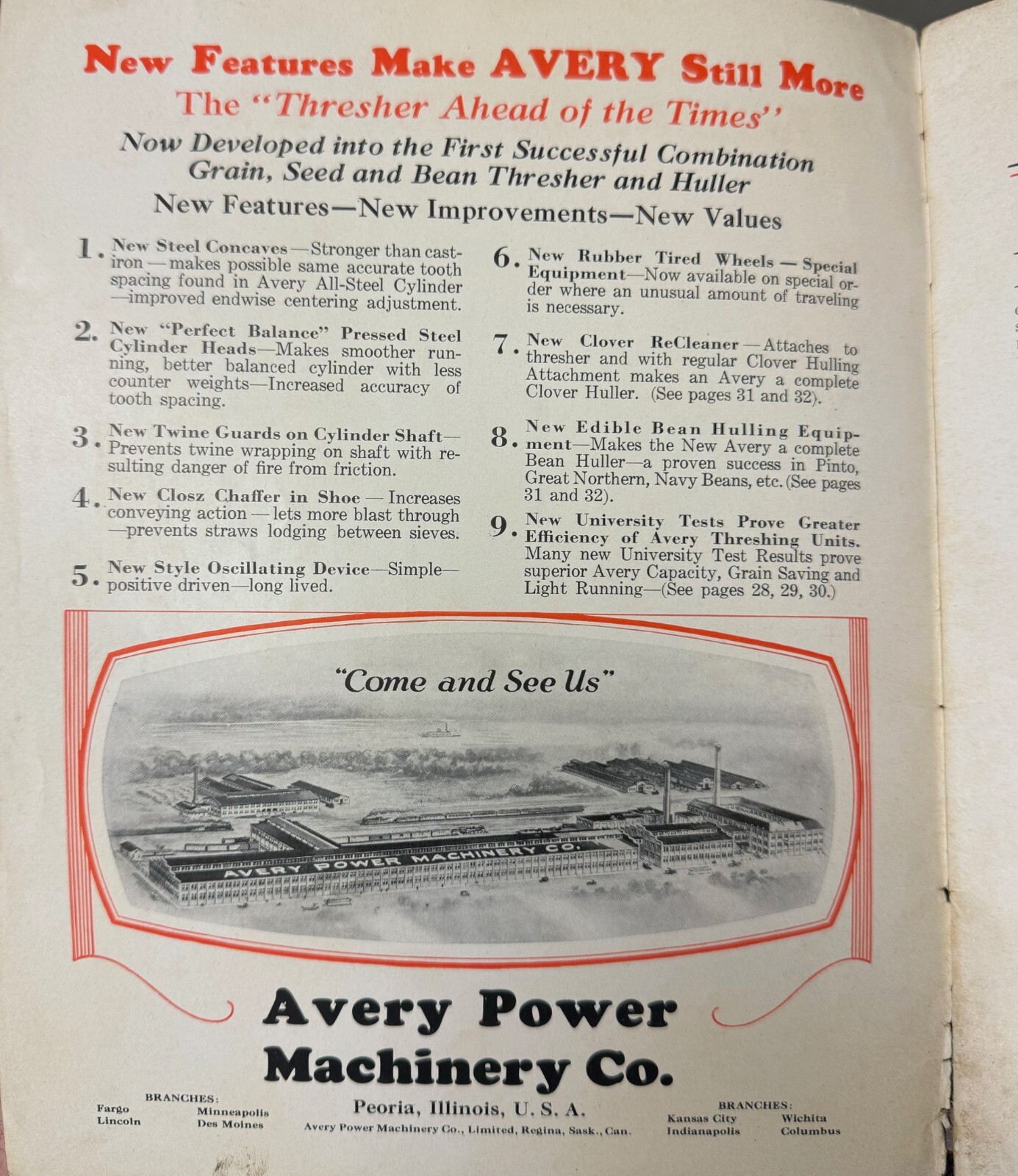 1931- Avery Threshers Catalog – Peoria, IL – Antique Ag – Avery Power Machinery