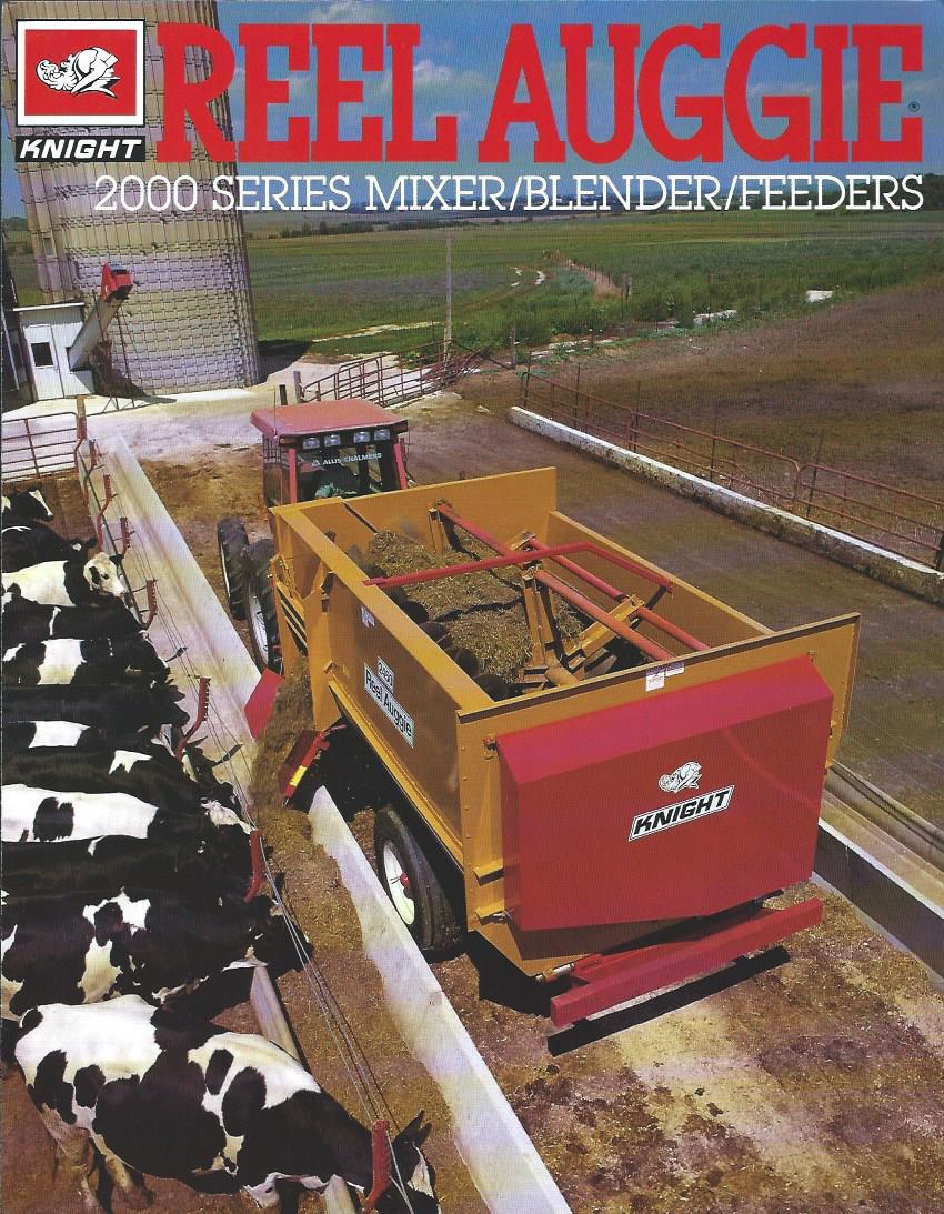Farm Equipment Brochure – Knight – 2000 Reel Auggie Mixer Feeder Cattle (F3866)