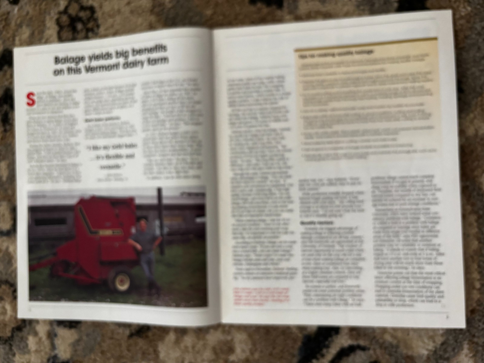 Gehl Farm Equipment Good Idea&rsquo;s Magazine Vol 12 No.2 Brochure DCPA26