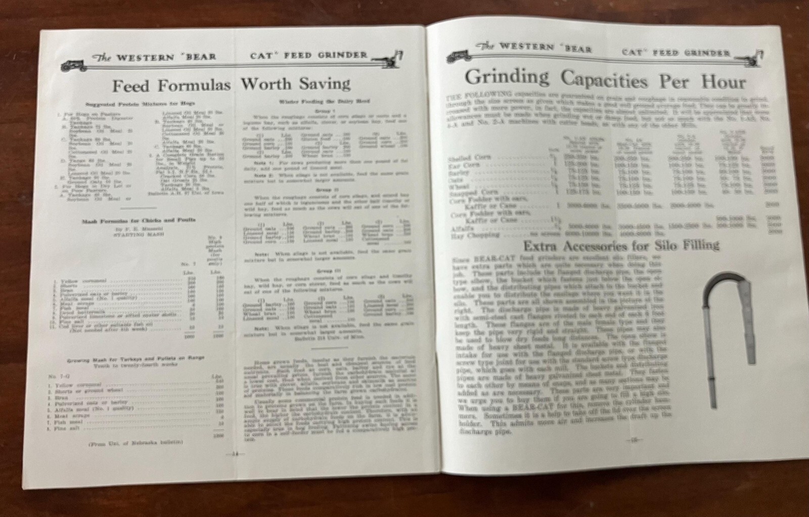 1920&rsquo;s Western Bear Cat Feed Grinder Brochure & Letterhead Farming Advertisement