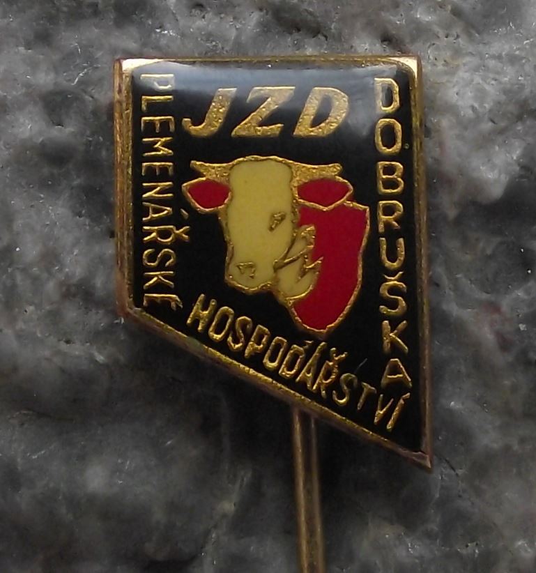 JZD Czechoslovakia Agricultural Collective Unionised Farming Dobruska Pin Badge