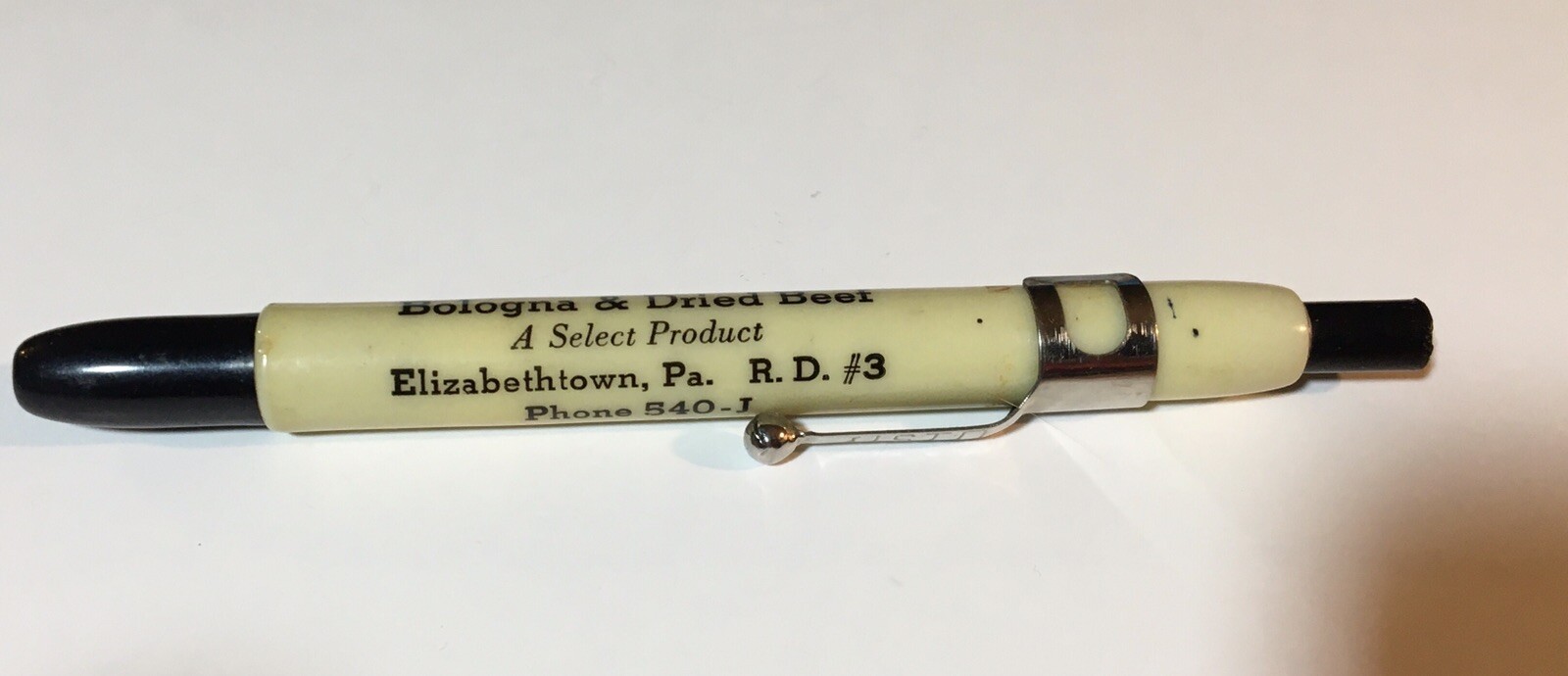 Advertising Baum’s Homemade Bologna Dried Beef Elizabethtown PA Marker Pencil C3