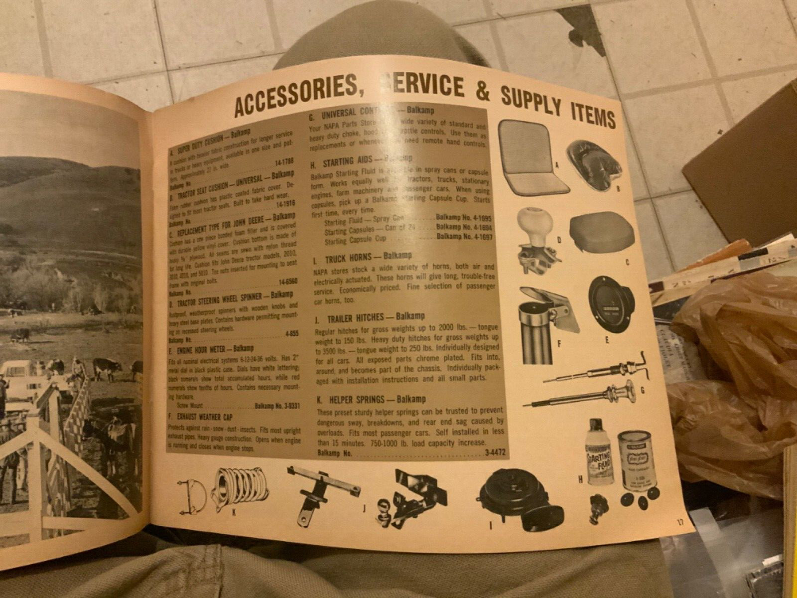 1971 NAPA Home Farm Ranch Supplies Vintage Catalog Part Equipment