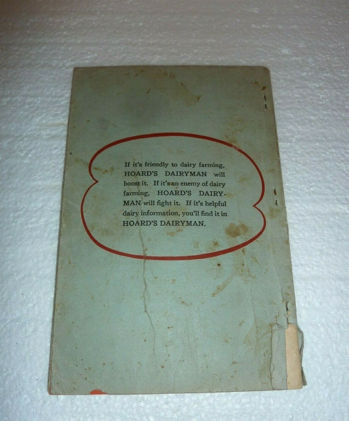 1938 Hoard&rsquo;s Dairymen First Aid Treating Common Ailments of Farm Animals M-2