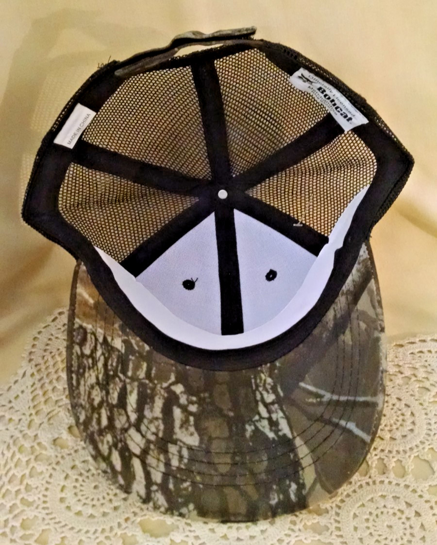 Bobcat Hat Baseball Ball Cap New Camouflage Camo Mesh Adj RealTree Hardwoods