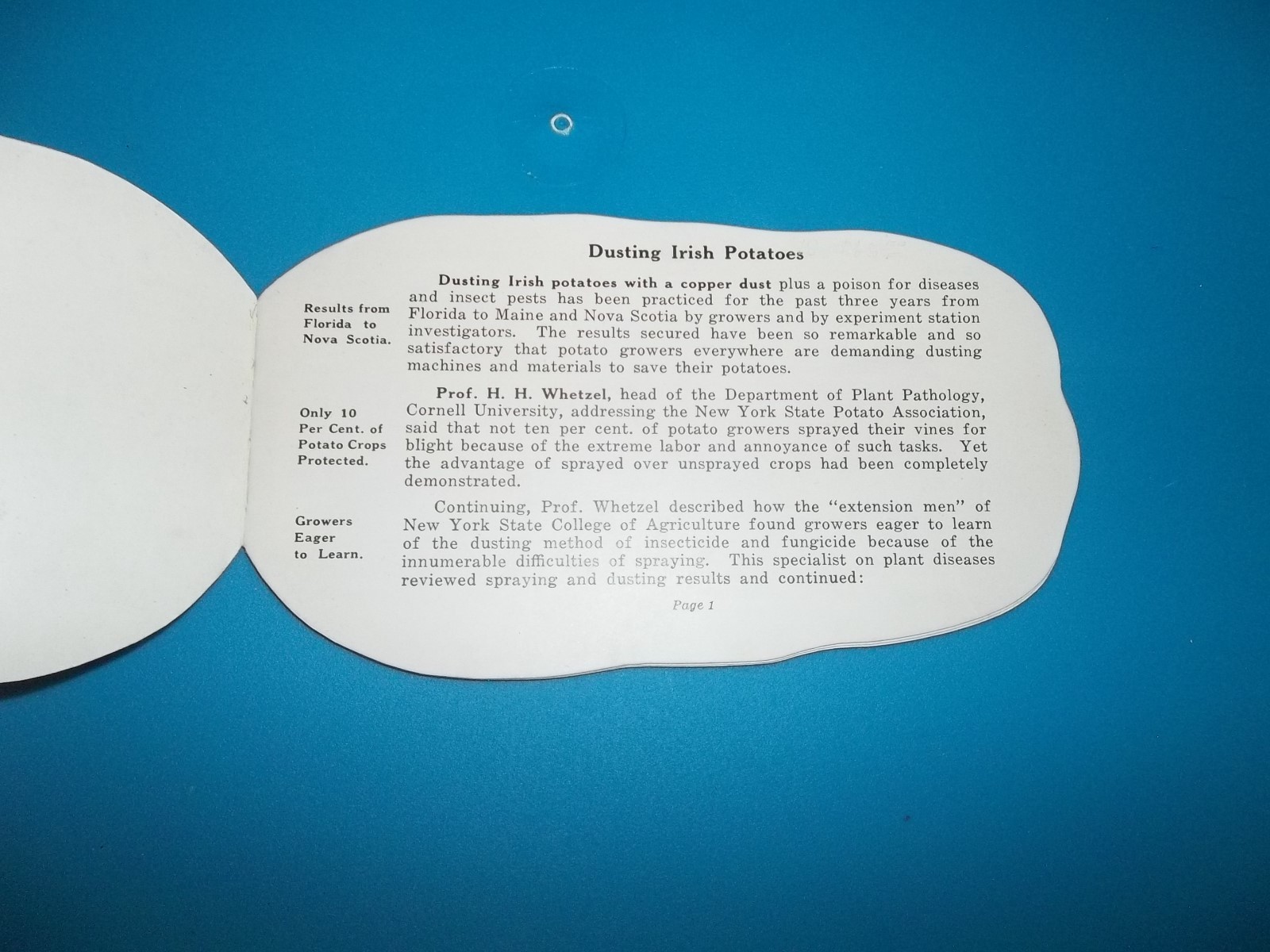 NIAGARA POTATO DUSTS Niagara Sprayer Company Bulletin 236 Middleport New York
