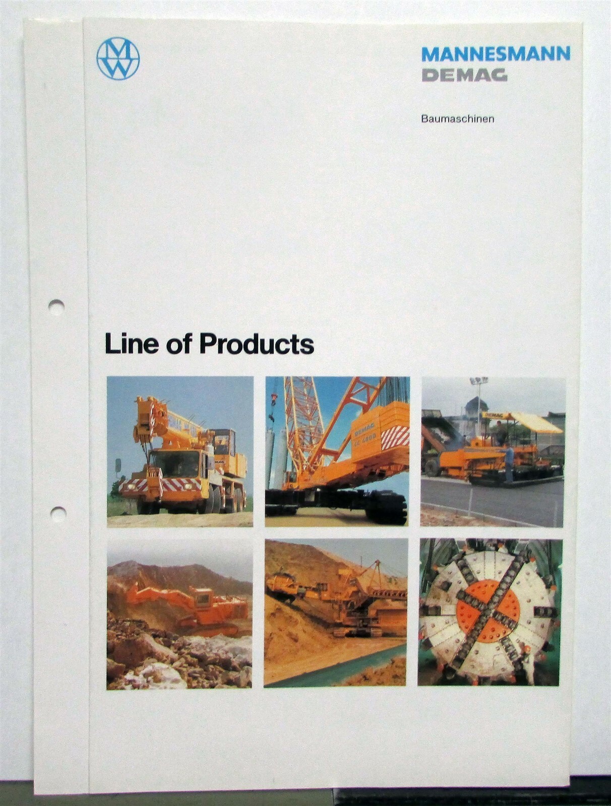 1980s Demag Full Line Yard Crane Excavator Crawler Construction Sale Brochure