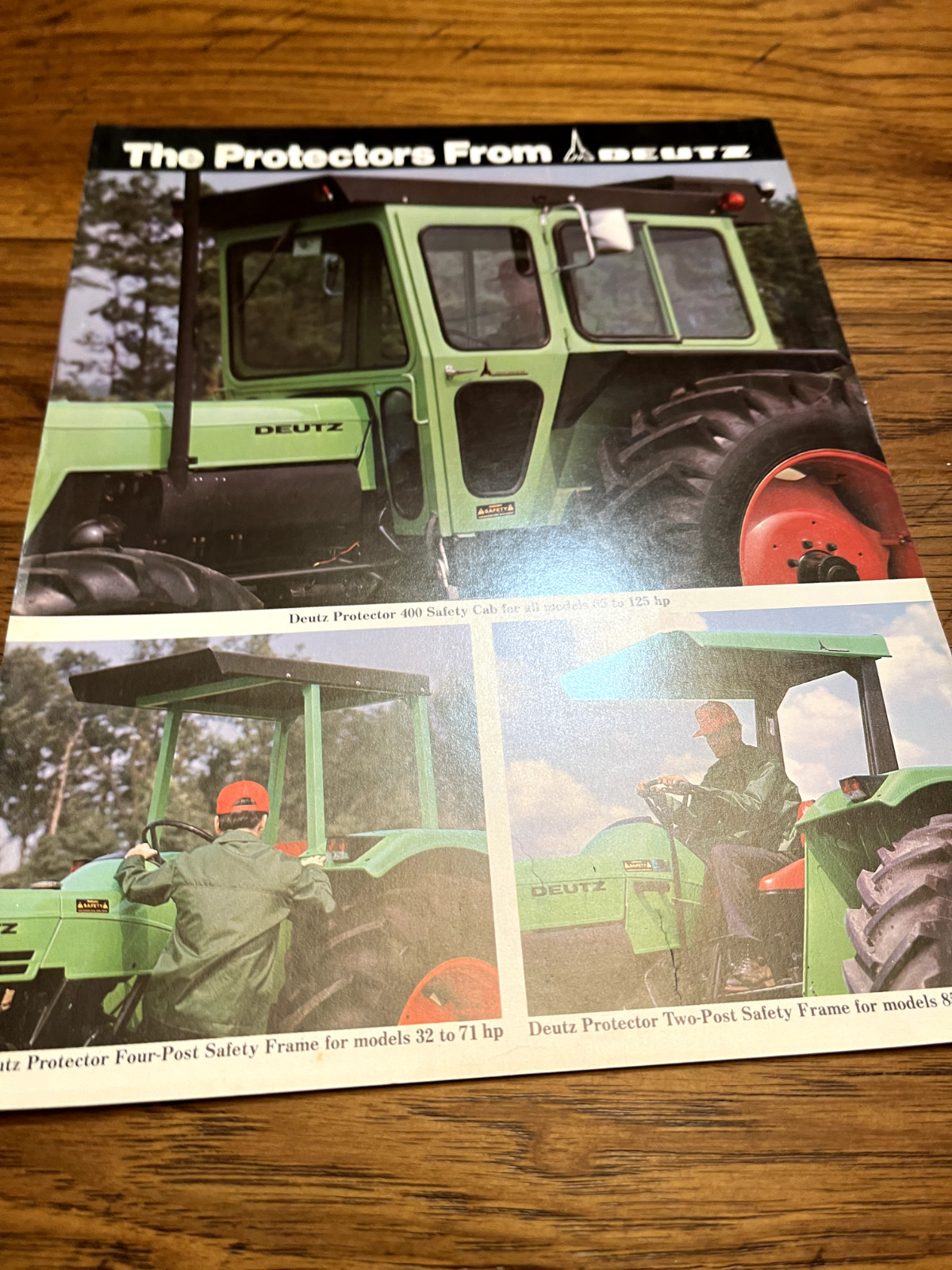 Deutz Fahr Tractor Cabs ROPS Protectors For 1977 Brochure FCCA