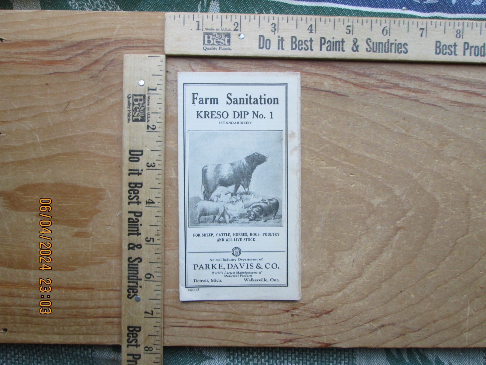 Farm sanitation kreso dip no. 1 brochure 1928