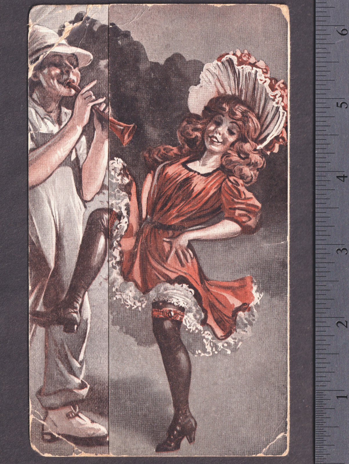 Russell Wind Stacker Risque Farmers Daughter-to-Son Transistion Comic Trade Card