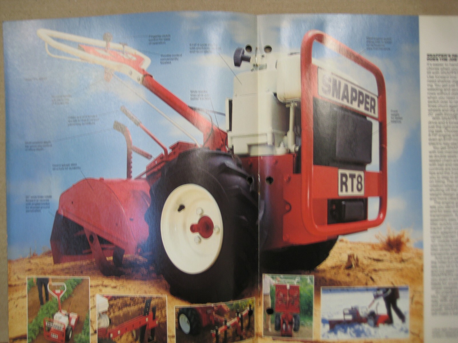 Original Snapper Garden Tillers Brochure Catalog 301T, R501TC, R5001, R8001S