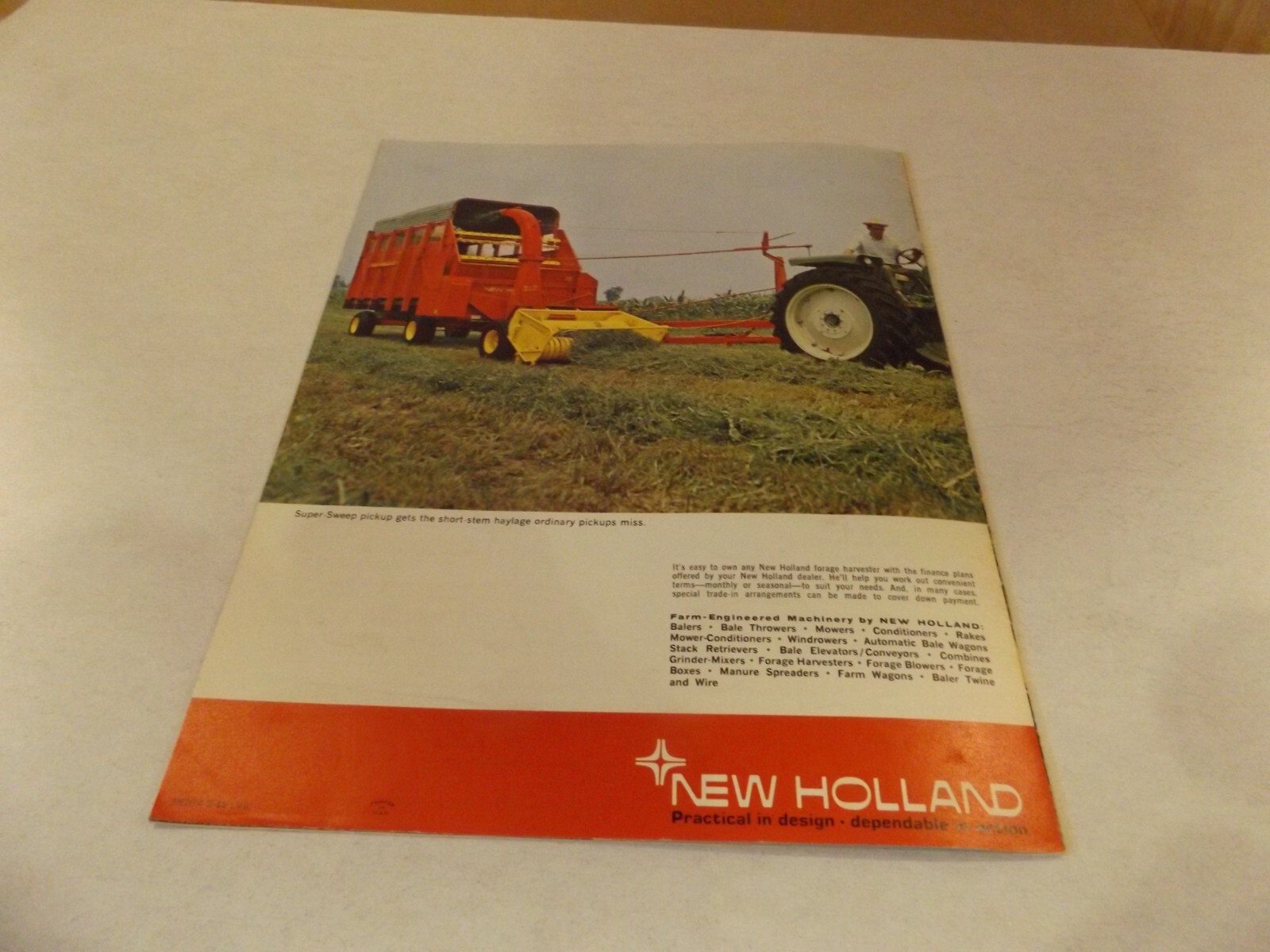 1969 SPERRY RAND NEW HOLLAND FORAGE HARVESTER SUPER 717. LIT # 31071714 12/69
