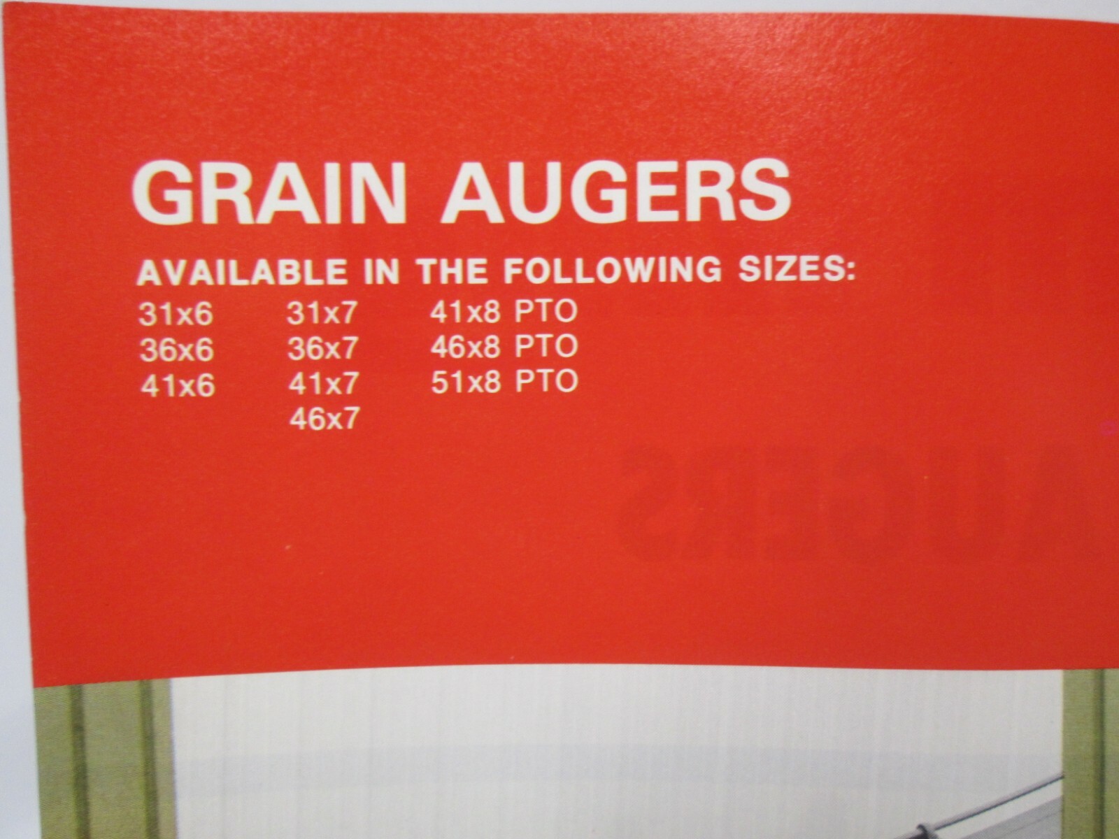 Farm King Grain Augers Auger Accessories Specifications Brochure Agriculture