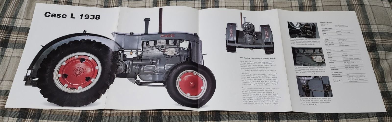 Case Farm Tractor Poster Picture Farming Original Out of Print Wall Art Decor