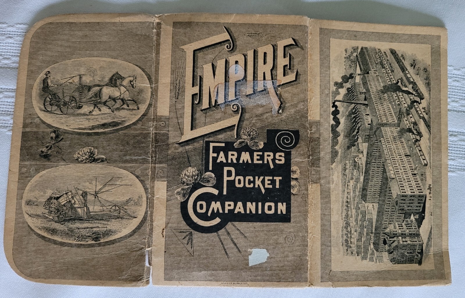 Empire Farmers Pocket Companion, 1892, J. F. Seiberlinkg & Co., Akron, OH