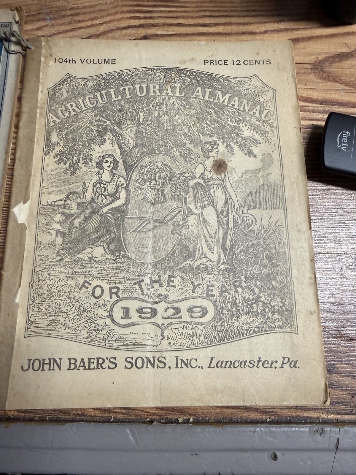 3 ANTIQUE ALMANACS. 1929,1934 and 1937. See photos