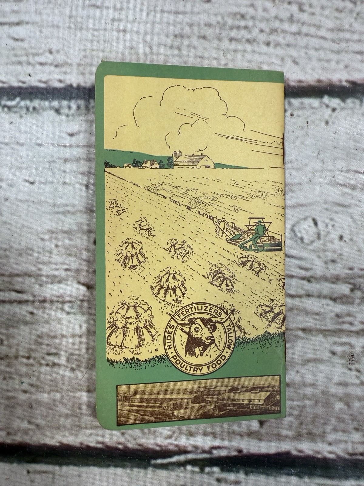 VTG Animal Base Fertilizers Robert Reichard Allentown PA Pocket Memo Note Book