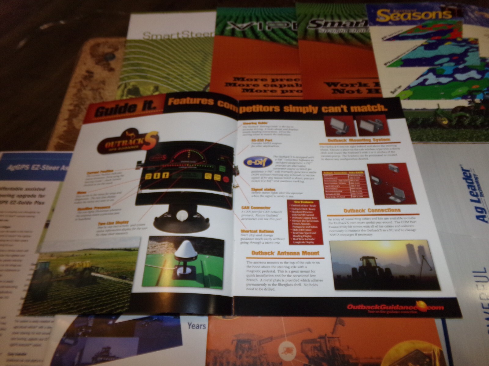 9-lot 1990&rsquo;s-2010&rsquo;s equipment guidance system brochures nice used