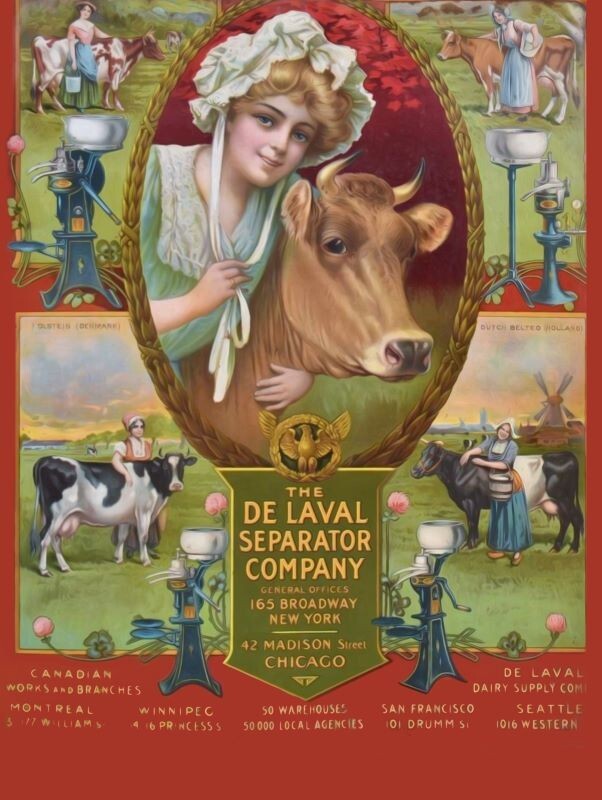De Laval Cream Separators NEW METAL SIGN: 9×12&Prime; w/ Free Shipping
