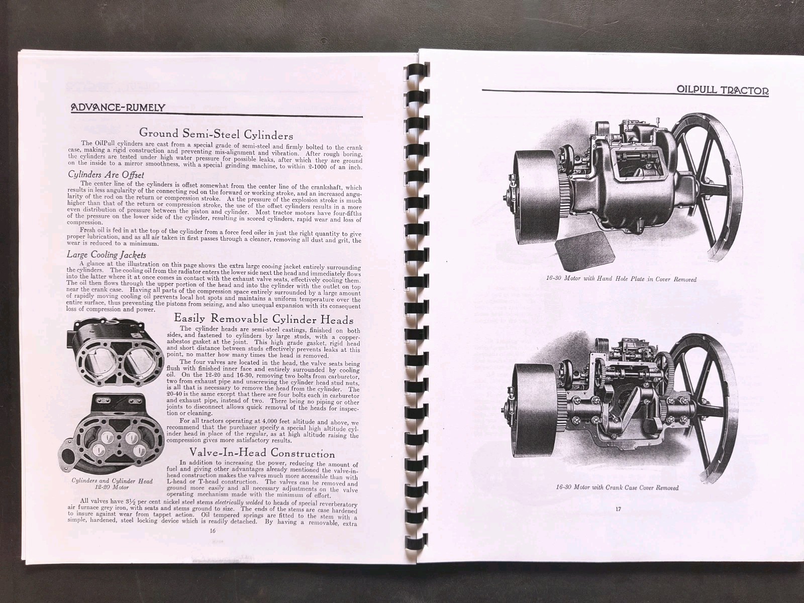Rumley Oil Pull Tractor Dealer Brochure Owners Manual Print Advertising Reprint