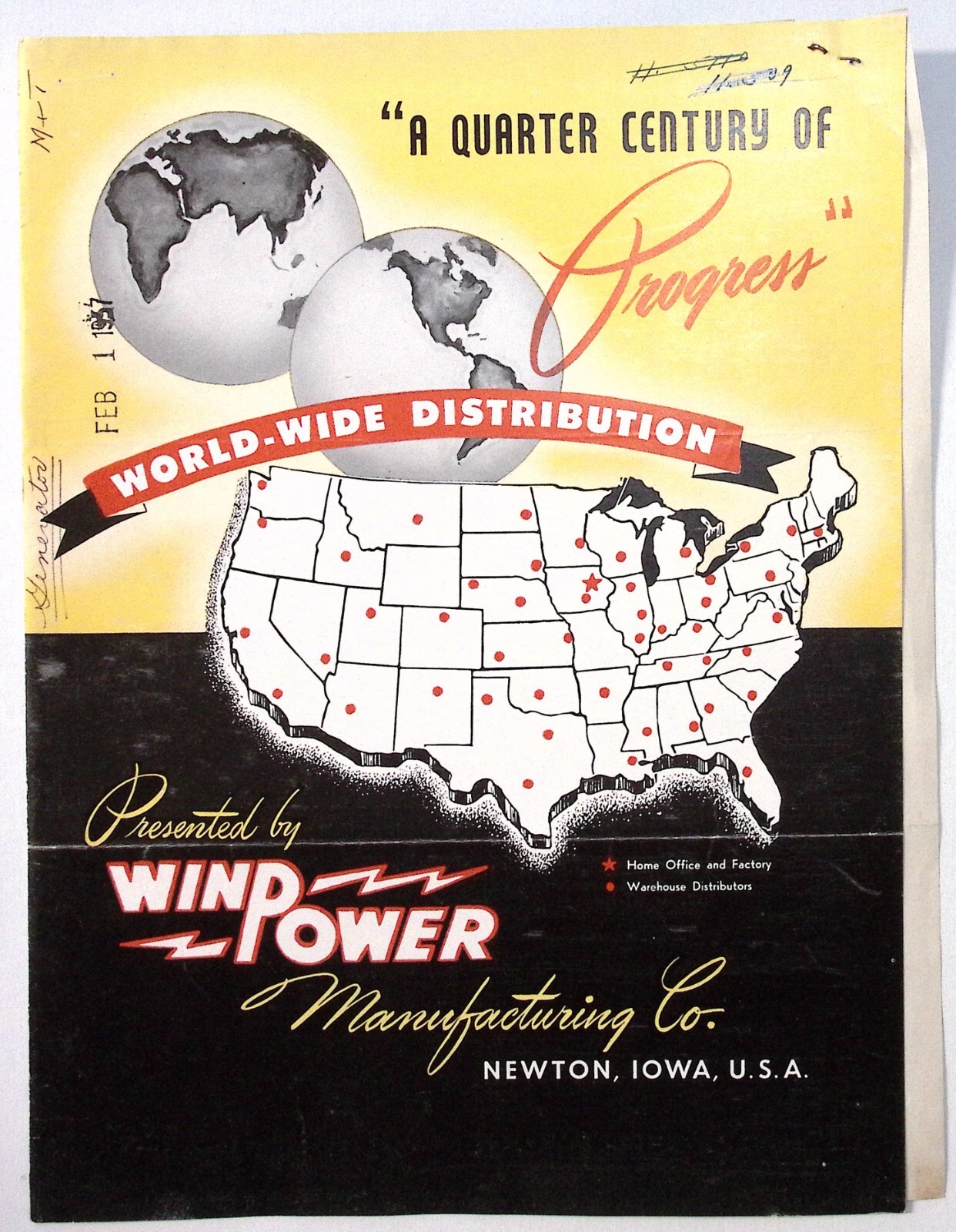 1957 Winpower Agricultural Implements Spreaders Winrowers Newton IA Brochure