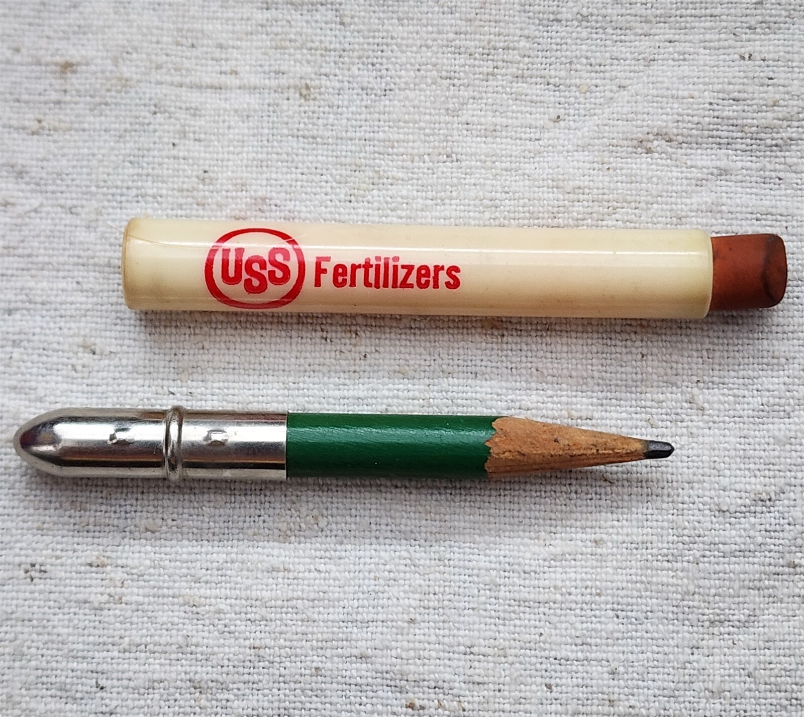 VINTAGE USS UNITED STATES STEEL AND FERTILIZERS BULLET PENCIL USA