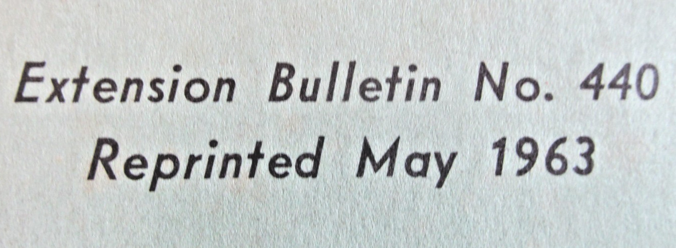 VTG 1963 Reprint of 1914 Bulletin Trees of Washington State King County 4H Club
