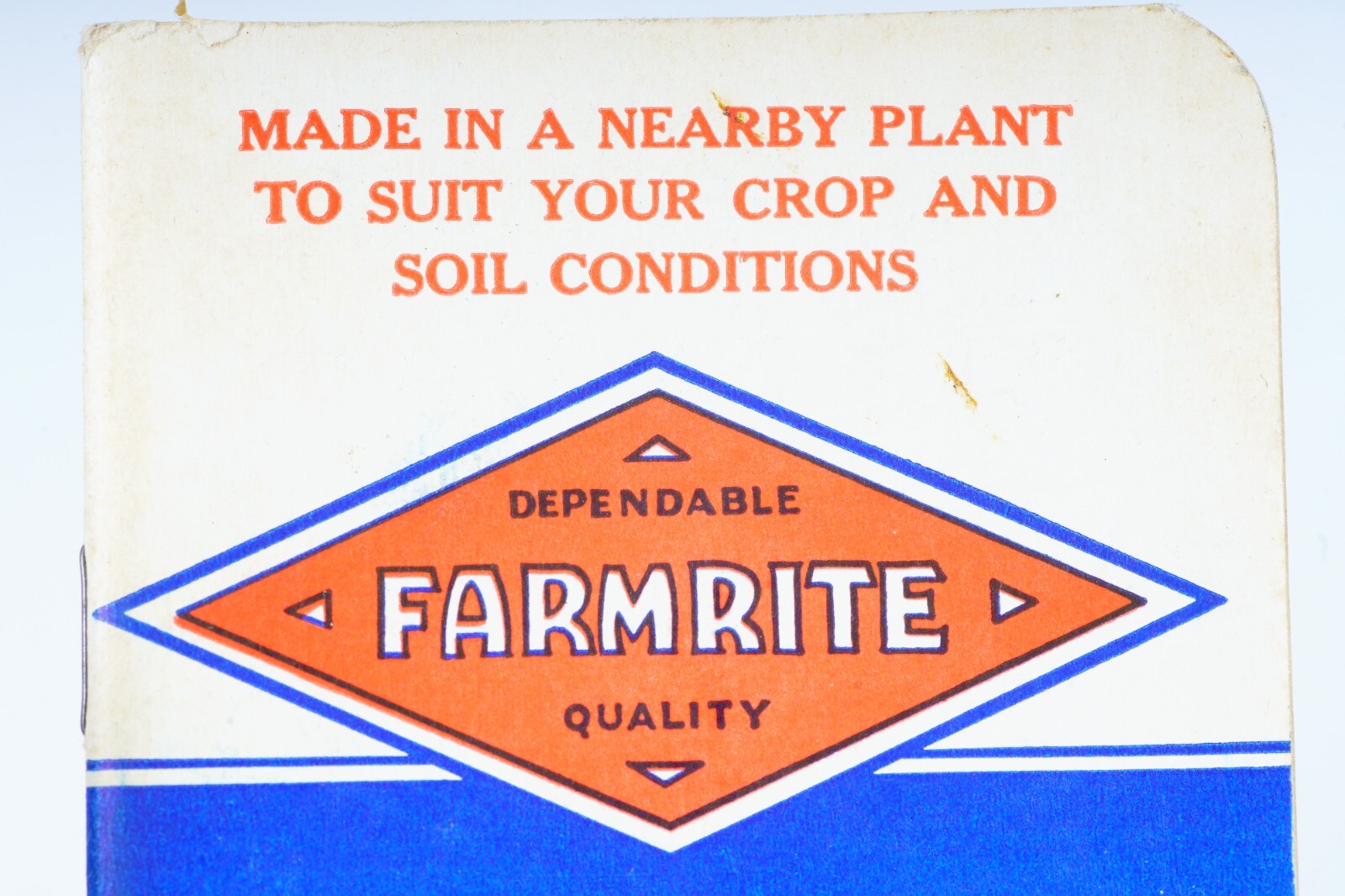 1942 FARMRITE Fertilizers Memo Booklet Agricultural Farming Advertising Ephemera