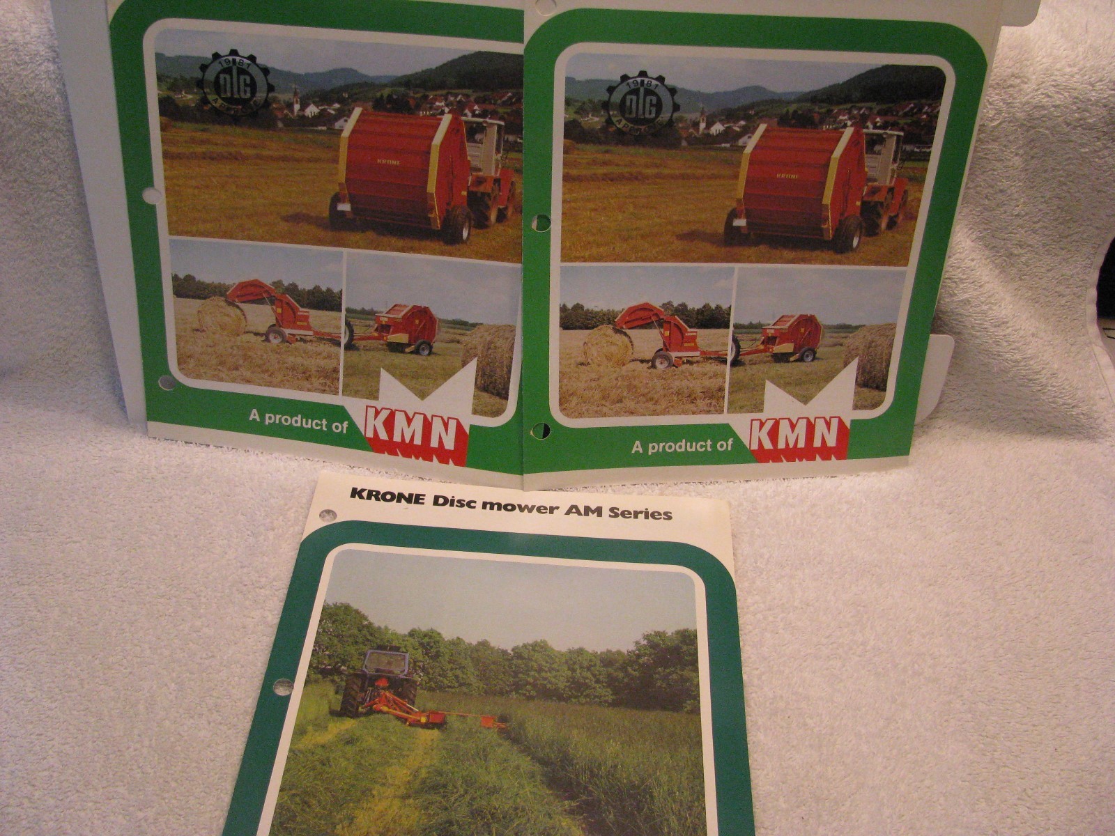 Three Early Krone Brochures Balers/Disc Mower