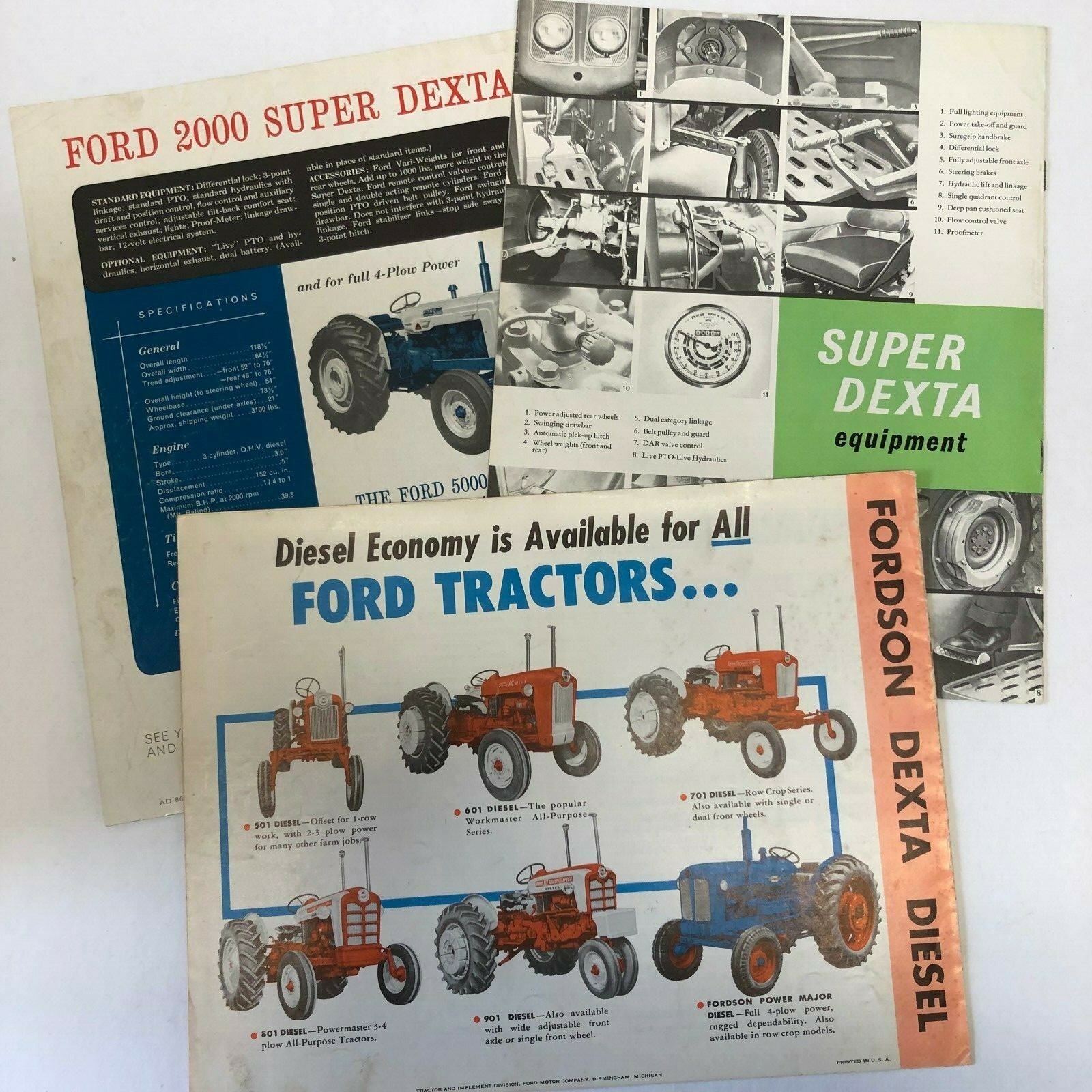 Fordson Dexta Super Dexta Super Dexta 2000 Brochures