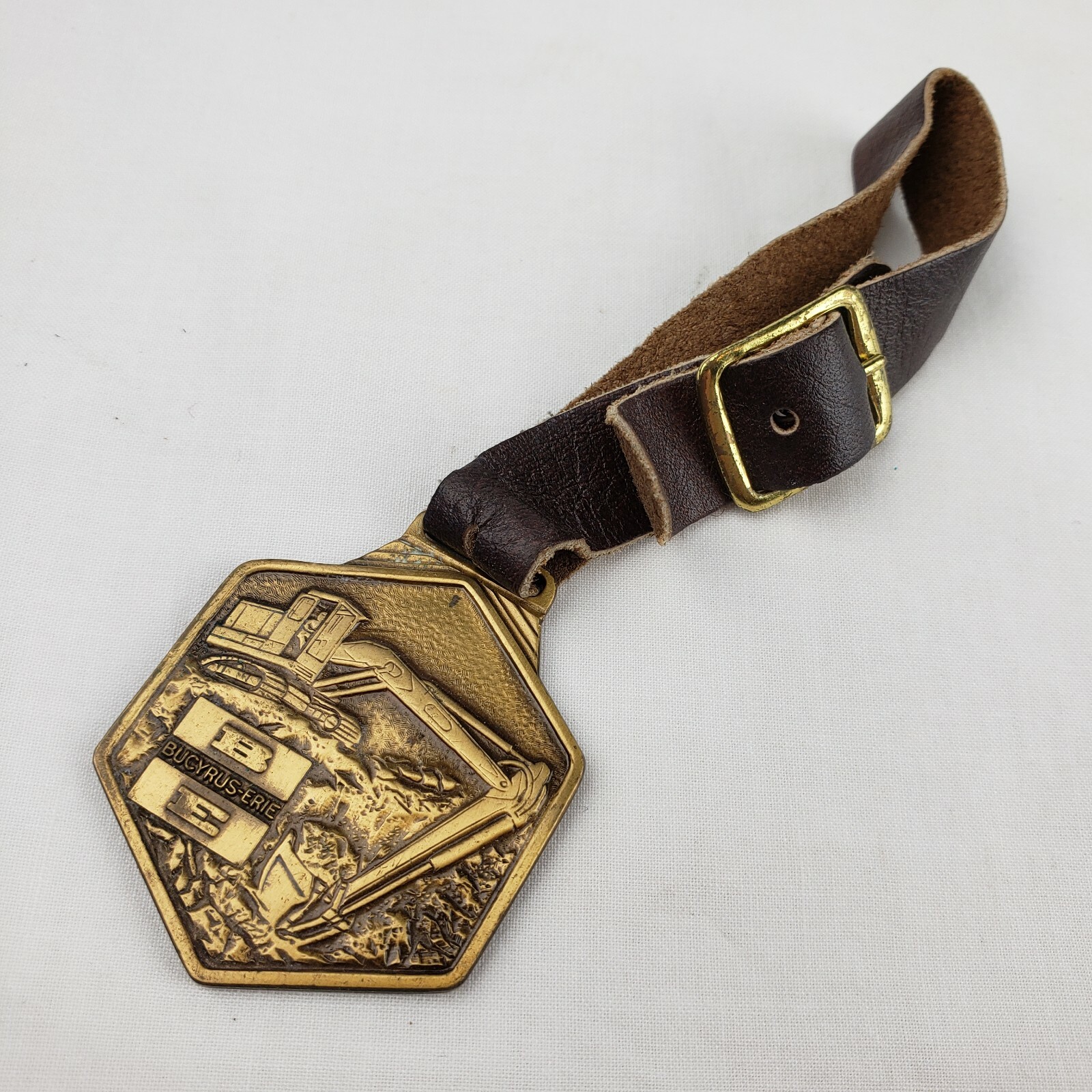 Vintage Antique Bucyrus-Erie Binder Machinery Advertising Fob South Plainfield